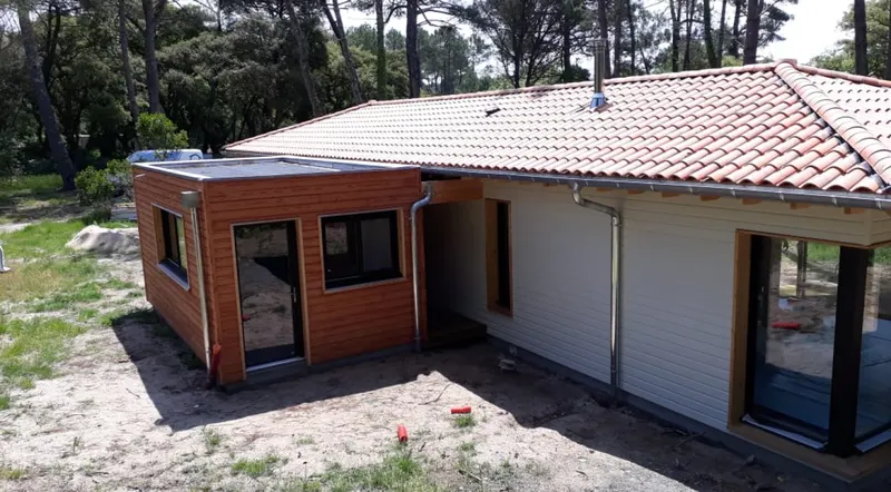 Maisons ossature bois de 120 m² à Moliets-et-Maâ, vue complémentaire